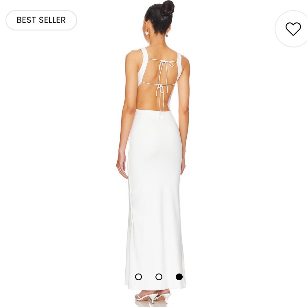 Revolve Superdown white maxi dress